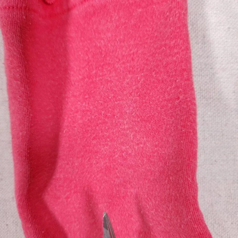 Free People FP One Mason Hoodie Cardigan Button Jacket Red Pink Waffle - Picture 8 of 16